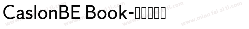 CaslonBE Book字体转换